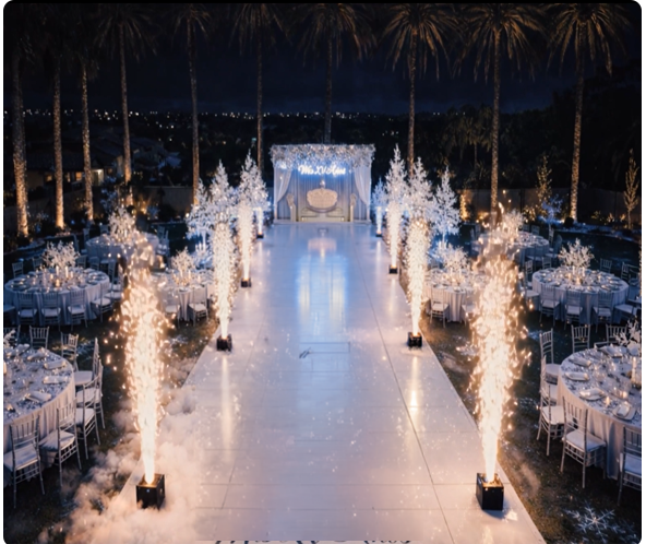 Evening celebration at Villa Punta del Cielo